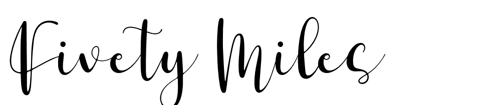 Fivety-Miles font family download free