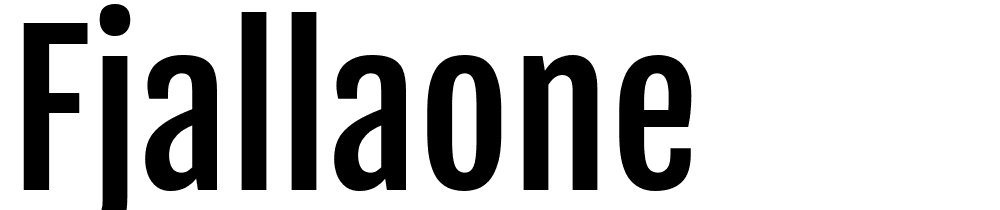 fjallaone font family download free