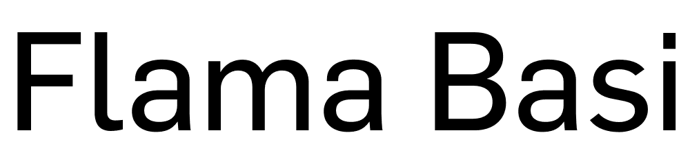 Flama-Basic font family download free