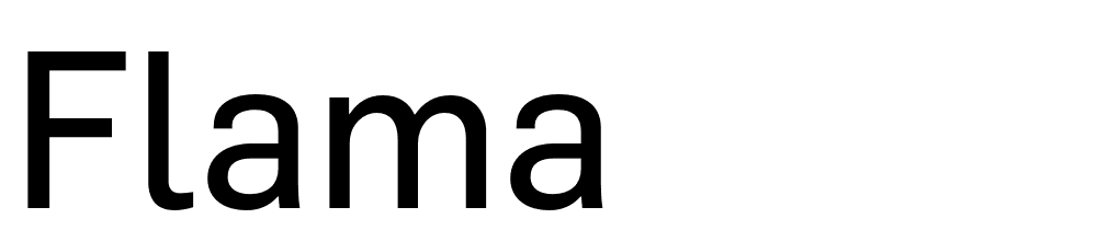 Flama font family download free