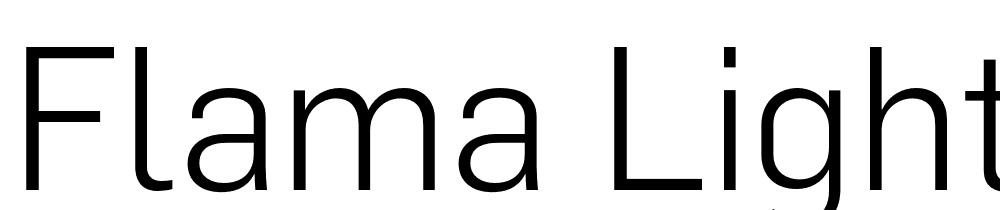 Flama-Light font family download free