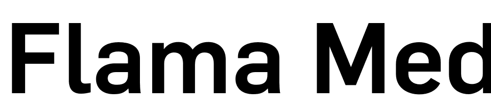 Flama-Medium font family download free