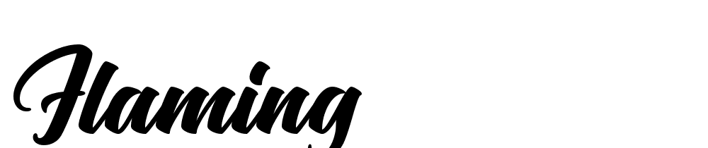 Flaming font family download free