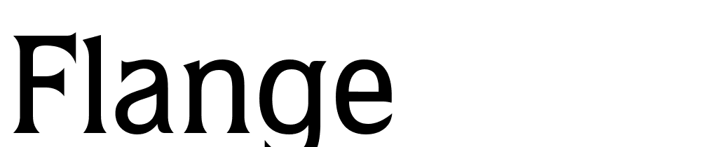 Flange font family download free