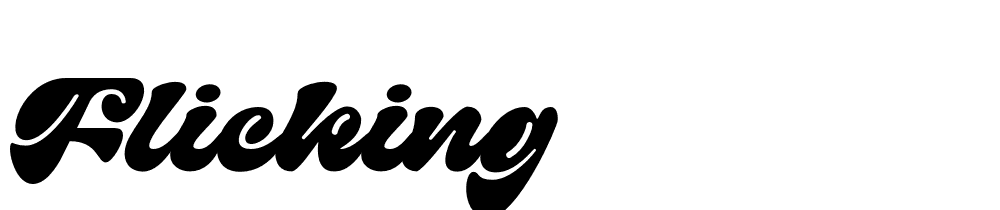 flicking font family download free