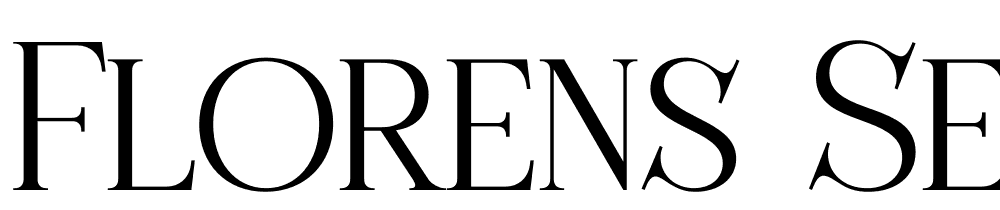 Florens-Serif font family download free