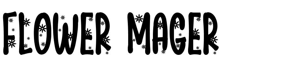 flower_mager font family download free