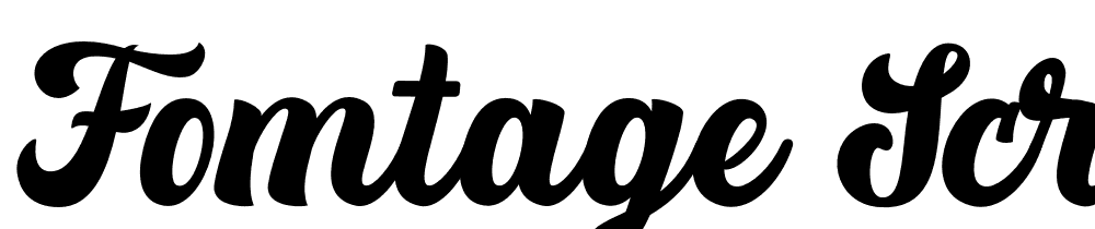 Fomtage-Script font family download free