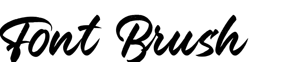 Font-Brush font family download free