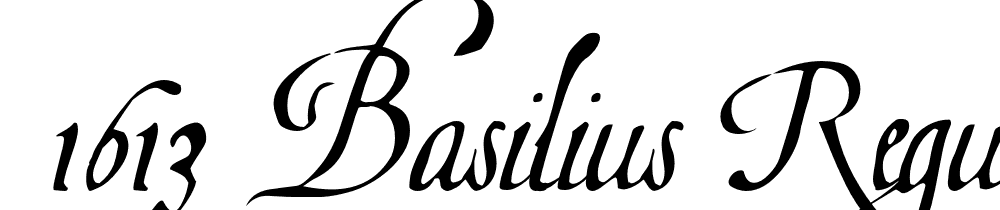  DEMO 1613 Basilius Regular font family download free