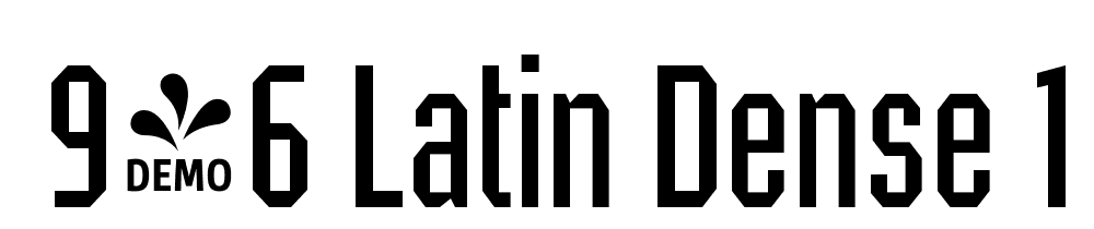  DEMO 946 Latin Dense 1 Bold font family download free