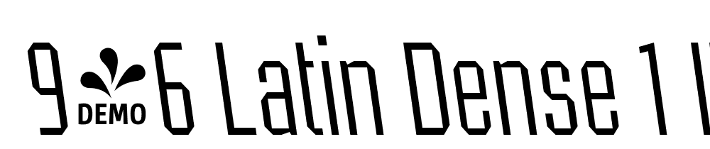  DEMO 946 Latin Dense 1 Italic font family download free