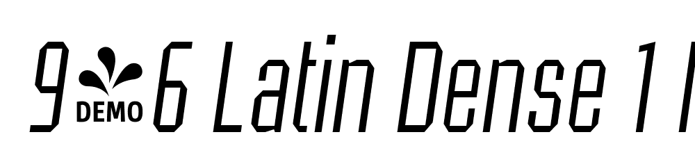  DEMO 946 Latin Dense 1 Italic font family download free