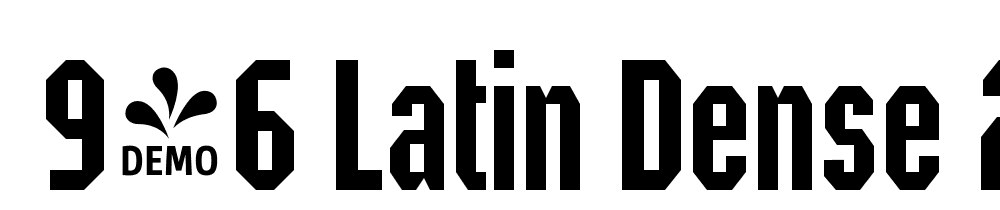  DEMO 946 Latin Dense 2 Bold font family download free