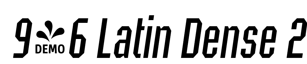  DEMO 946 Latin Dense 2 Italic font family download free