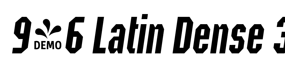  DEMO 946 Latin Dense 3 Italic font family download free