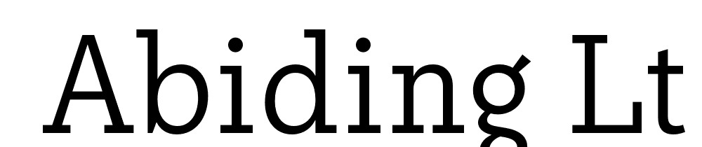  DEMO Abiding Lt Regular font family download free