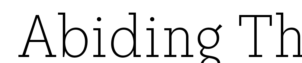  DEMO Abiding Th Regular font family download free