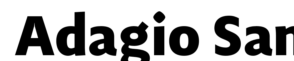  DEMO Adagio_Sans Black Regular font family download free