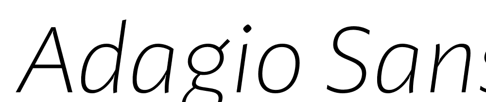  DEMO Adagio_Sans Thin Italic font family download free