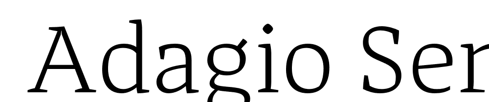  DEMO Adagio_Serif Light Regular font family download free