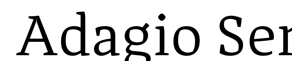  DEMO Adagio_Serif Regular font family download free