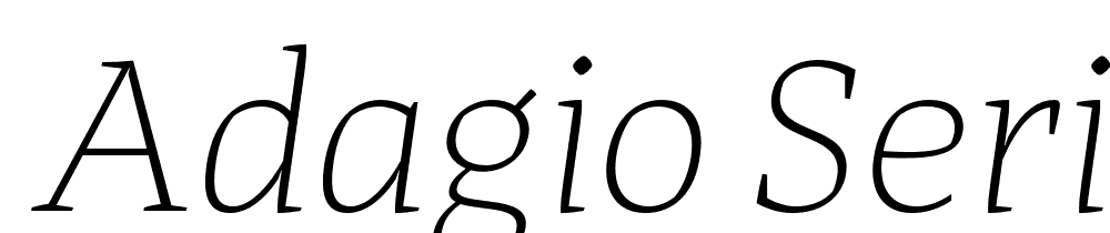  DEMO Adagio_Serif Thin Italic font family download free