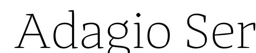  DEMO Adagio_Serif Thin Regular font family download free