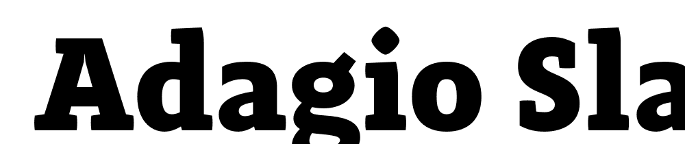  DEMO Adagio_Slab Black Regular font family download free