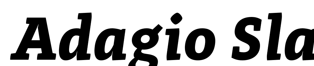  DEMO Adagio_Slab Bold Italic font family download free