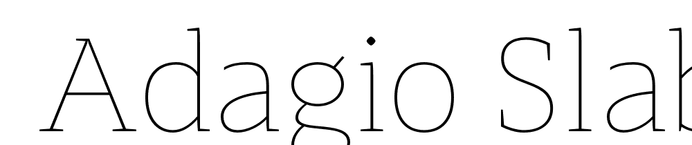  DEMO Adagio_Slab ExtraLight Regular font family download free