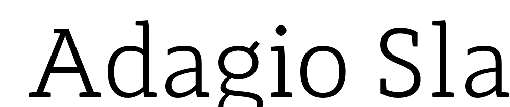  DEMO Adagio_Slab Light Regular font family download free