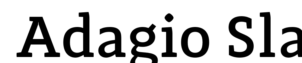  DEMO Adagio_Slab Medium Regular font family download free