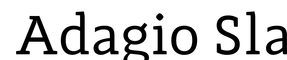  DEMO Adagio_Slab Regular font family download free