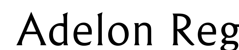  DEMO Adelon Regular font family download free