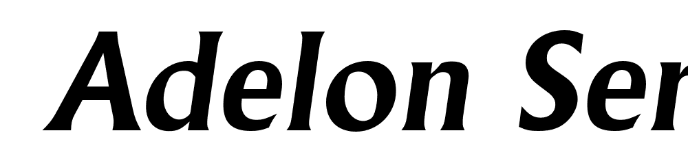  DEMO Adelon Serial Bold Italic font family download free