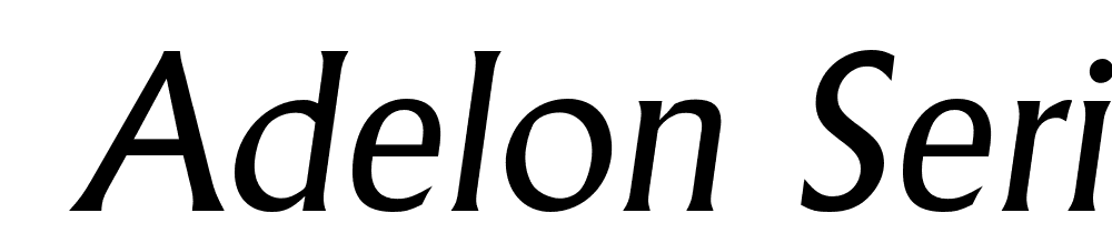  DEMO Adelon Serial Italic font family download free