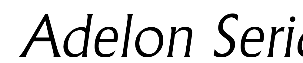  DEMO Adelon Serial Light Italic font family download free