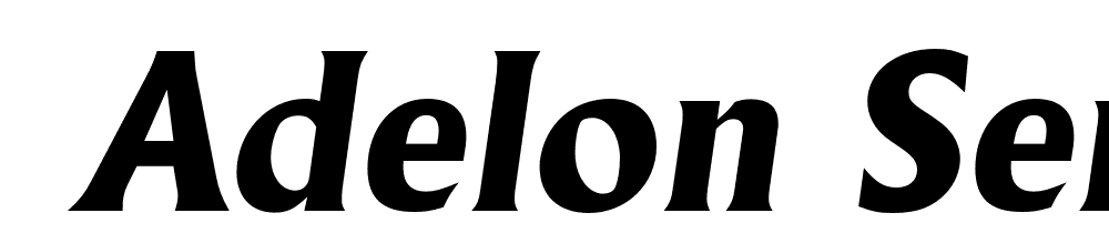  DEMO Adelon Serial Xbold Italic font family download free