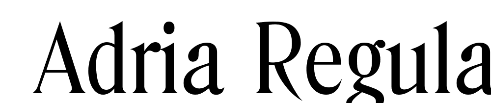  DEMO Adria Regular font family download free