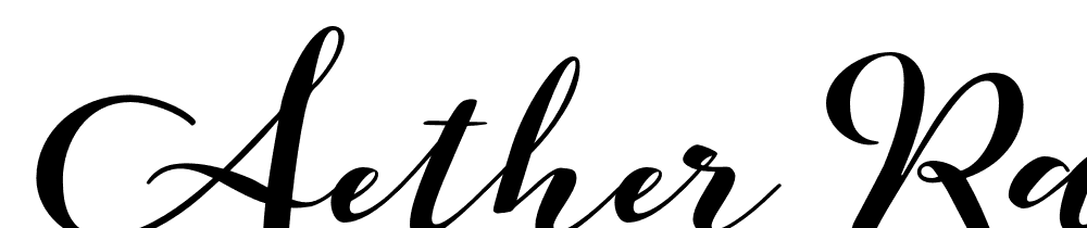  DEMO Aether Rain 5 Black Regular font family download free