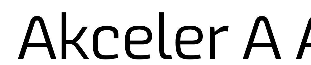  DEMO Akceler A alt Regular font family download free