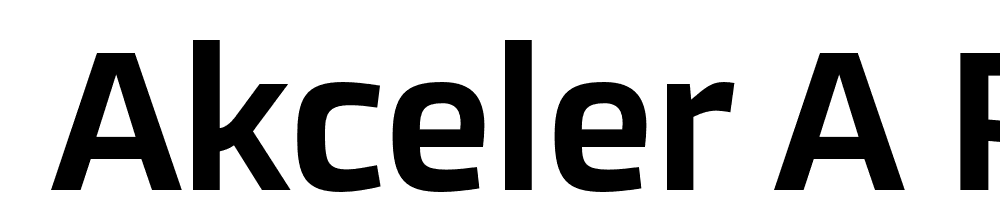  DEMO Akceler A Regular font family download free