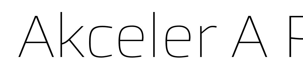  DEMO Akceler A Regular font family download free