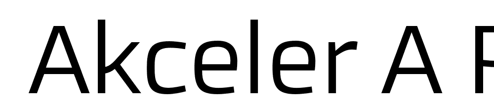  DEMO Akceler A Regular font family download free