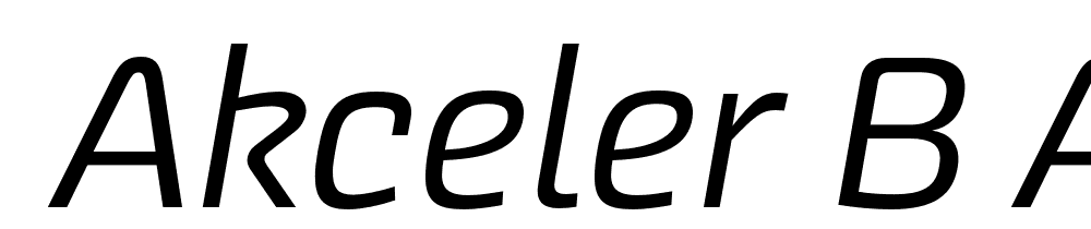  DEMO Akceler B alt Regular font family download free