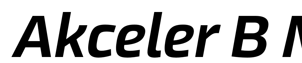  DEMO Akceler B Medium font family download free