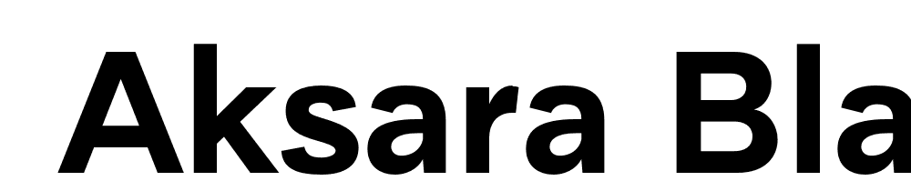  DEMO Aksara Black Regular font family download free