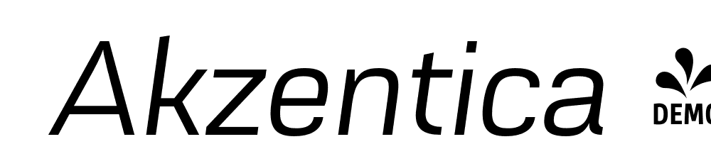  DEMO Akzentica 4F Italic font family download free