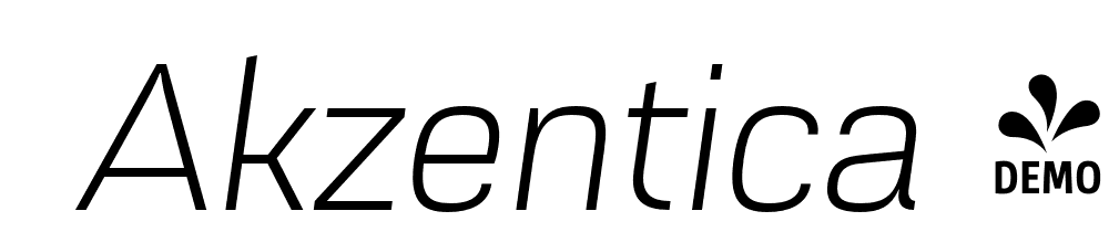  DEMO Akzentica 4F Light Italic font family download free